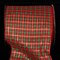 The Ribbon People Red and Green Tartan Plaid Wired Craft Ribbon 5" x 40 Yards